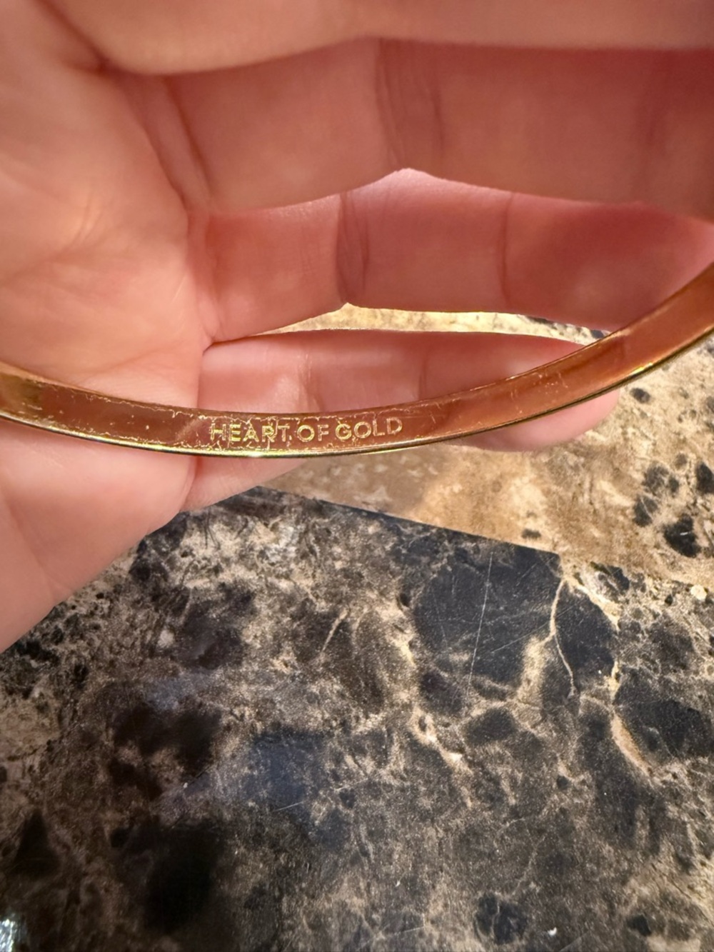 Kate Spade "Heart of Gold" Idiom Bangle - Picture 8 of 8
